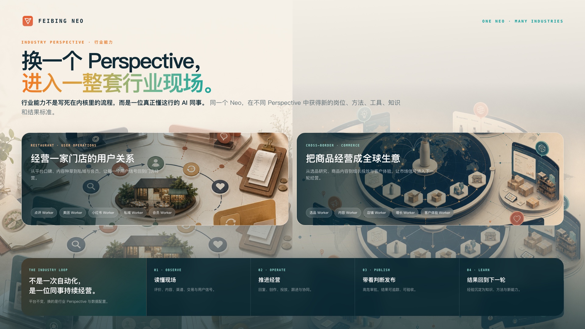 行业 Perspective 产品故事：通用底座组合成懂行业、能执行、可交付的 AI 同事